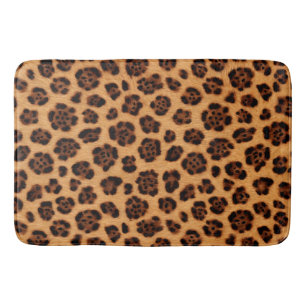Geh wild Leopardendruck Gold Beige Orange Fell-Loo Badematte