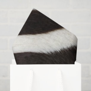 Geh wild Zebra Streifen Schwarz Weiß Faux Fell Opt Seidenpapier