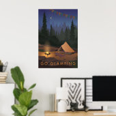 Geh Zelten Reisen Poster (Heimbüro)