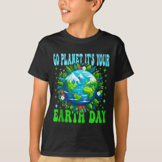 Geh zum Planeten Erde-Tag süße Erde Naturliebhaber T-Shirt