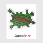 gehackt aufkleber (Blatt)