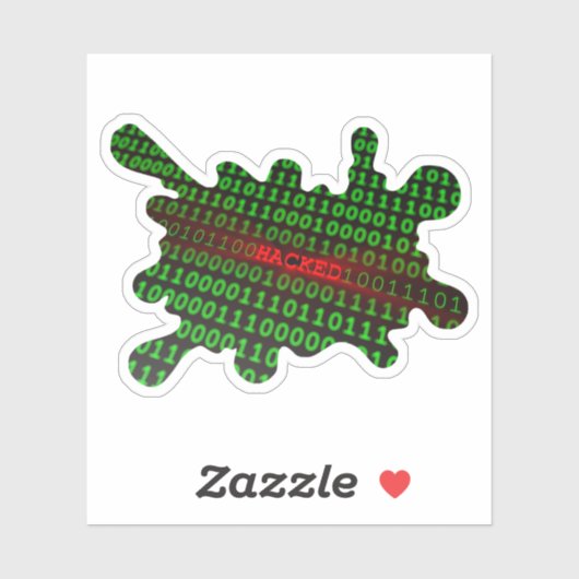 gehackt aufkleber (Blatt)