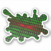 gehackt aufkleber (Vorderseite)
