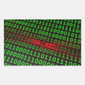 gehackt rechteckiger aufkleber (Vorderseite)