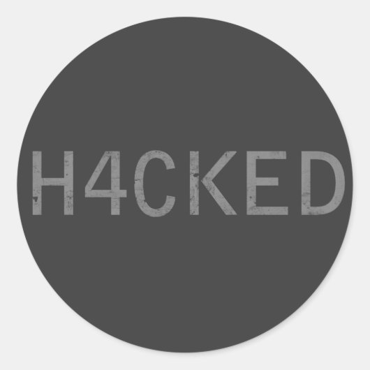 gehackt runder aufkleber (Vorderseite)