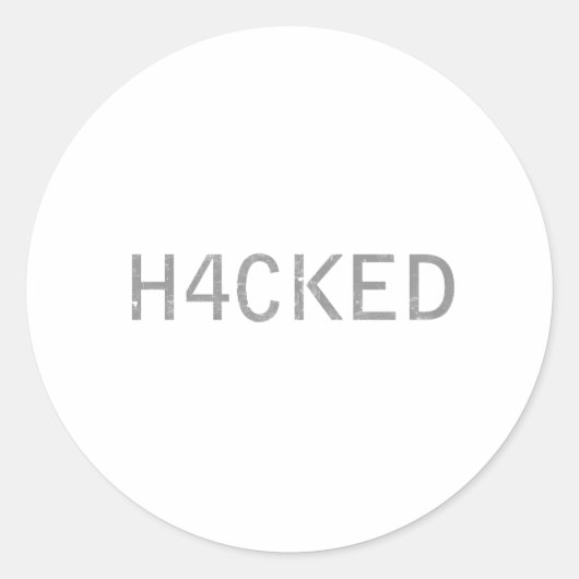 gehackt runder aufkleber (Vorderseite)
