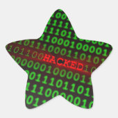 gehackt Stern-Aufkleber (Vorderseite)