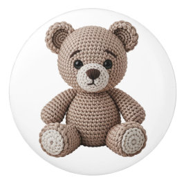 Gehäkelt Teddybär Keramikknauf