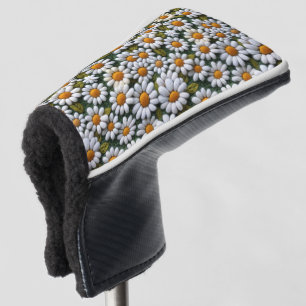 Gehäkelte weiße Gänseblümchen Frühlingswildblumen Golf Headcover