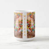 Gehäkelter Teddybär mit S'more personalisiert Kaffeetasse (Mittel)