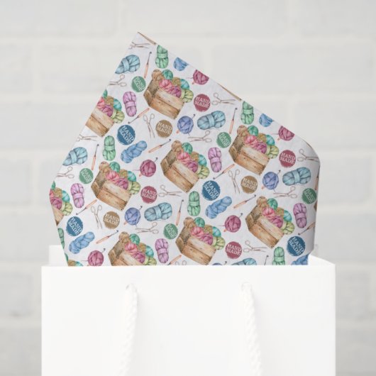 Gehäkeltetes Seidenpapier (Geschenk Tasche)