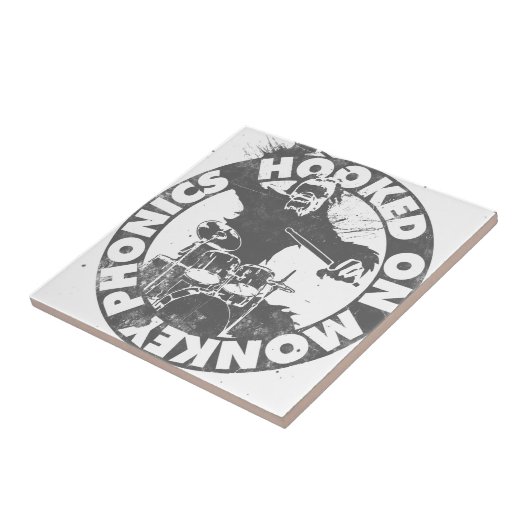 Gehakt auf Affe-Phonik Fliese (Seite)