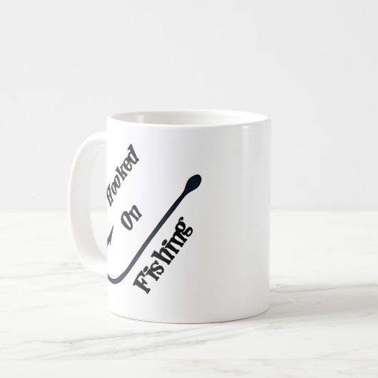 Gehakt auf Fischen - Spaß-Kaffee-Tasse Kaffeetasse (Vorderseite Links)