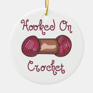 Gehakt auf Häkelarbeit Keramik Ornament