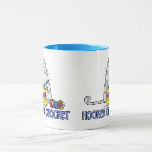 gehakt auf Häkelarbeit Tasse (Zentrum)