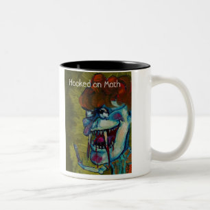 Gehakt auf Mathe-Tasse Zweifarbige Tasse