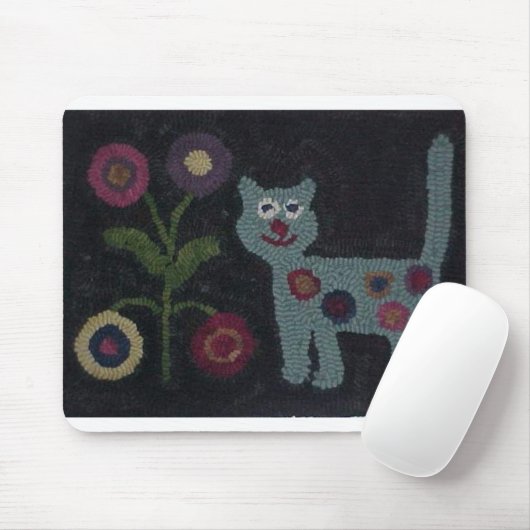Gehakte Wolldecke-Katze Mousepad (Mit Mouse)