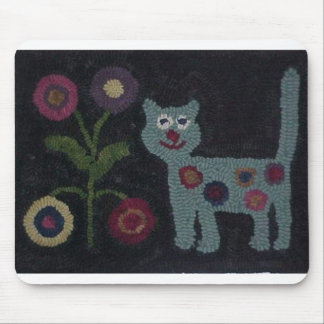 Gehakte Wolldecke-Katze Mousepad