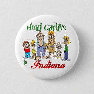 Gehaltener Gefangener in Indiana Button