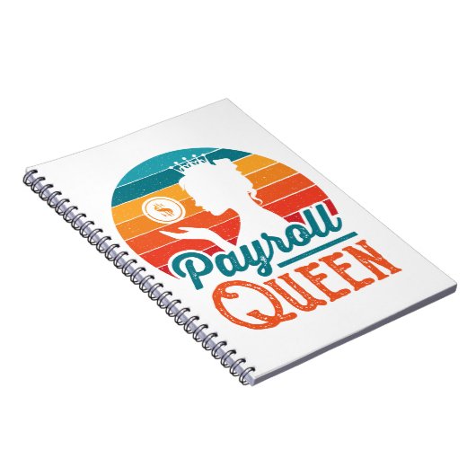 Gehaltsabrechnung Königin Clerk Fachfrau Frauen Notizblock (Rechte Seite)