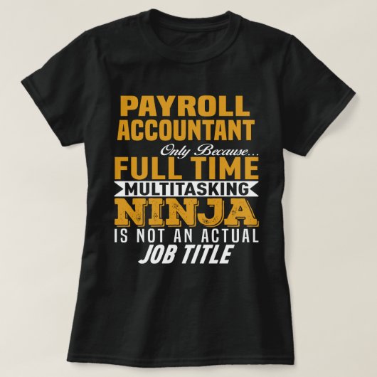 Gehaltsbuchhalter T-Shirt (Design vorne)