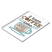 Gehaltskanzlei Ich mache Kaffee in Gehaltsliste Notizblock (Linke Seite)