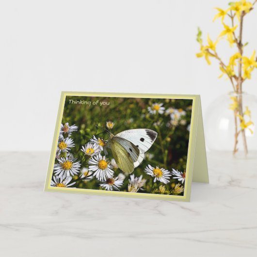 Gehaltskarte mit Angebot Karte (Gelbe Blume)