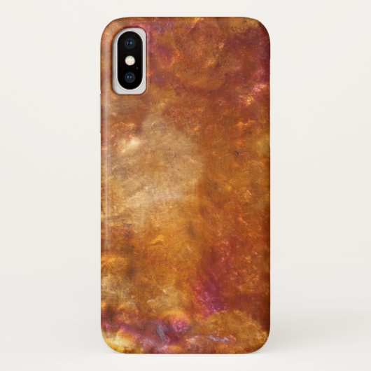 Gehämmertes Kupfer mit Patina Case-Mate iPhone Hülle (Rückseite)