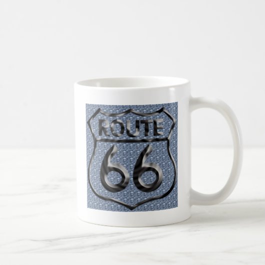 Gehämmertes Metall des Weges 66 Kaffeetasse (Rechts)