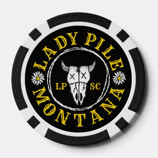 Gehäuft Pokerchips (Rückseite)