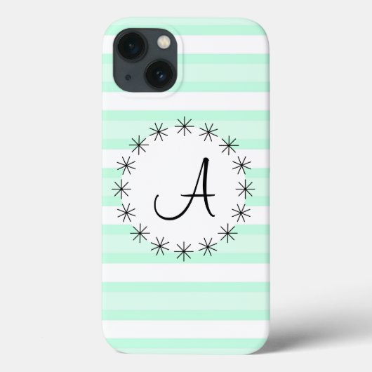 Gehäuse Aqua Stripe "Monogram" iPad Mini Case-Mate iPhone Hülle (Rückseite)