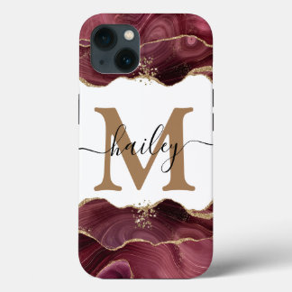 Gehäuse aus bordeauxfarbenem Glitzer Case-Mate iPh iPhone Hülle
