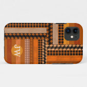 Gehäuse aus exotischem Holz in Einlegeblatt & Mono Case-Mate iPhone Hülle (Rückseite (Horizontal))