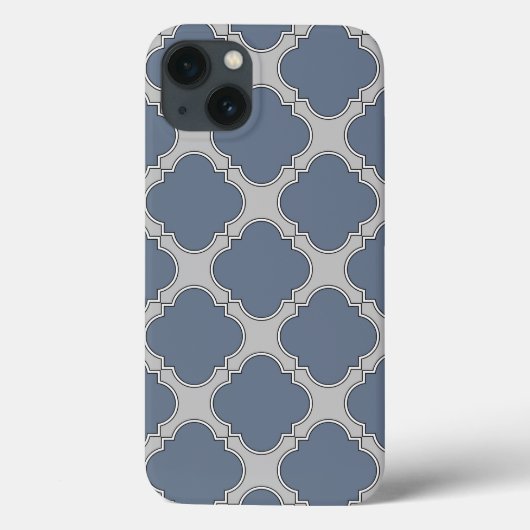 Gehäuse aus Großbuchstaben, blau-grau, Case-Mate-i Case-Mate iPhone Hülle (Rückseite)