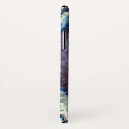 Gehäuse aus Mineralsteinen, blau und weiß Case-Mate iPhone Hülle (Hinten/Rechts)