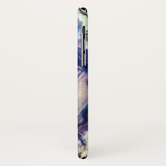 Gehäuse aus Mineralsteinen, blau und weiß Case-Mate iPhone Hülle (Hinten/Links)