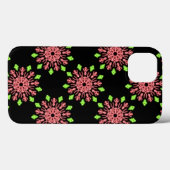 Gehäuse aus rotem und grünem Neon Blume Case-Mate  iPhone Hülle (Rückseite (Horizontal))