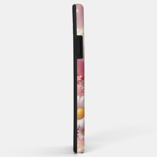 Gehäuse-Design mit rosa Blume und Herz Case-Mate iPhone Hülle (Hinten/Rechts)