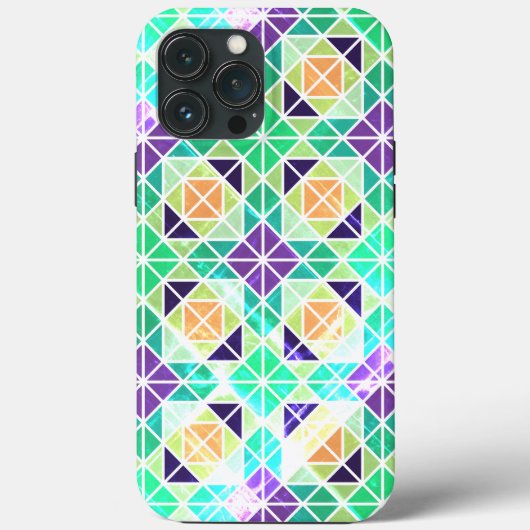 Gehäuse für geometrisches Mosaik-Design-Fall-Mate- Case-Mate iPhone Hülle (Rückseite)