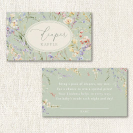 Gehäuse für grüne Wildblume Begleitkarte