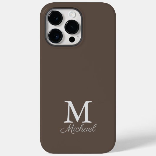 Gehäuse für iPhone-Gehäuse mit Monogramm-Lichtnebe Case-Mate iPhone Hülle (Rückseite)