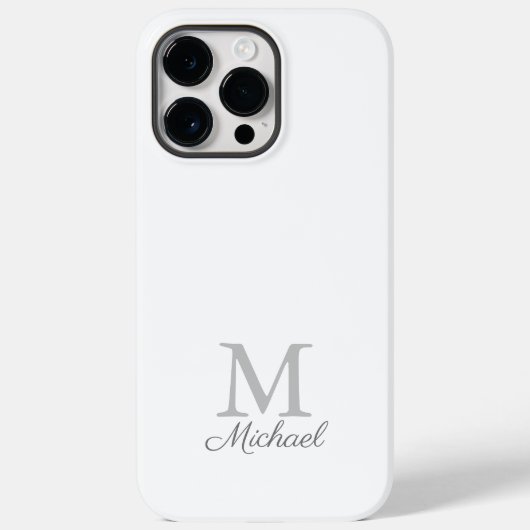 Gehäuse für iPhone-Gehäuse mit Monogramm-Lichtnebe Case-Mate iPhone Hülle (Rückseite)