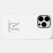 Gehäuse für iPhone-Gehäuse mit Monogramm-Lichtnebe Case-Mate iPhone Hülle (Rückseite (Horizontal))