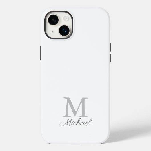 Gehäuse für iPhone-Gehäuse mit Monogramm-Lichtnebe Case-Mate iPhone Hülle (Rückseite)