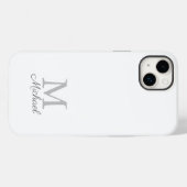 Gehäuse für iPhone-Gehäuse mit Monogramm-Lichtnebe Case-Mate iPhone Hülle (Rückseite (Horizontal))