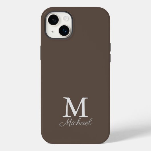 Gehäuse für iPhone-Gehäuse mit Monogramm-Lichtnebe Case-Mate iPhone Hülle (Rückseite)