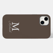 Gehäuse für iPhone-Gehäuse mit Monogramm-Lichtnebe Case-Mate iPhone Hülle (Rückseite (Horizontal))