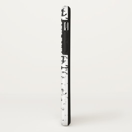 Gehäuse für schwarz-weiße Mobiltelefone Case-Mate iPhone Hülle (Hinten/Links)