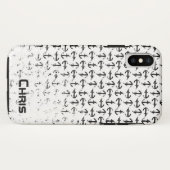 Gehäuse für schwarz-weiße Mobiltelefone Case-Mate iPhone Hülle (Rückseite (Horizontal))