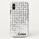 Gehäuse für schwarz-weiße Mobiltelefone Case-Mate iPhone Hülle (Rückseite)